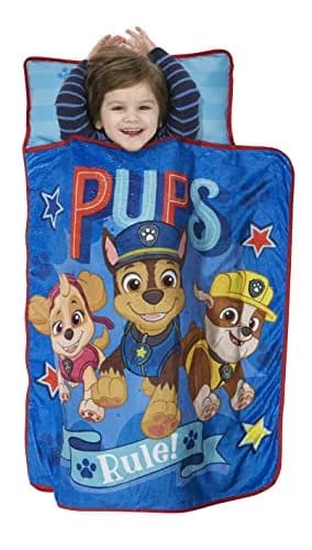 Paw Patrol We're a Team Nap-Mat Set – Quilted Nap Mat with Built-in Pillow & Plush Blanket for Kids 3+ thumbnail 1