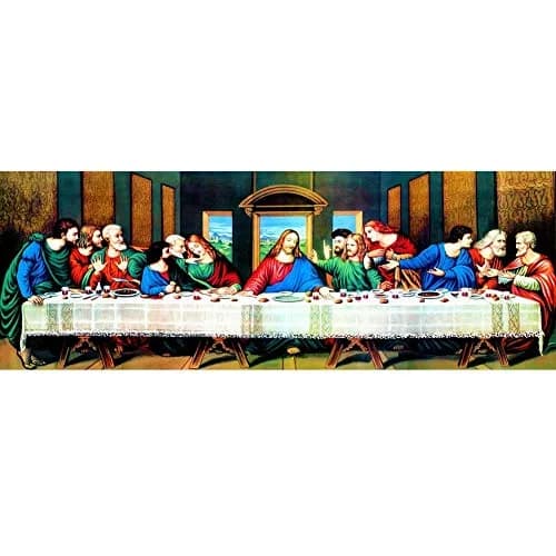 pigpigboss The Last Supper 5D Diamond Painting Art Kit 80x30cm (31.5x11.8 inches) | Religious Artwork for Home Decor thumbnail 1