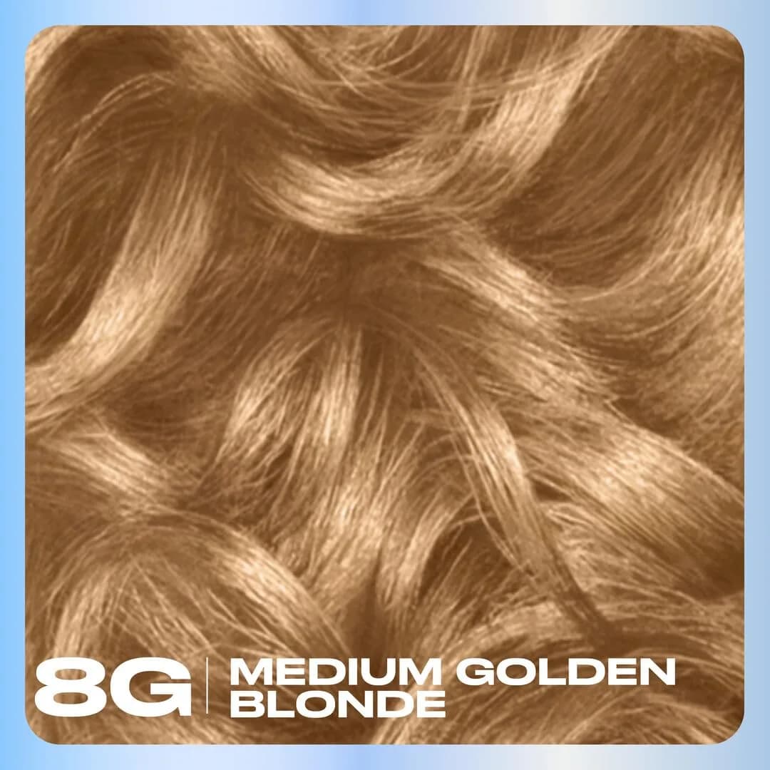 Clairol Nice'n Easy Permanent Hair Dye 8G Medium Golden Blonde, 6.26 Fl Oz Single Pack - view 3