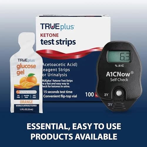TRUEplus Ketone Test Strips 100 Count | Easy Urinalysis for Ketosis Monitoring thumbnail 7