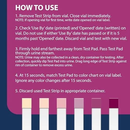 TRUEplus Ketone Test Strips 100 Count | Easy Urinalysis for Ketosis Monitoring thumbnail 3
