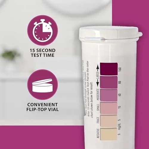 TRUEplus Ketone Test Strips 100 Count | Easy Urinalysis for Ketosis Monitoring thumbnail 4