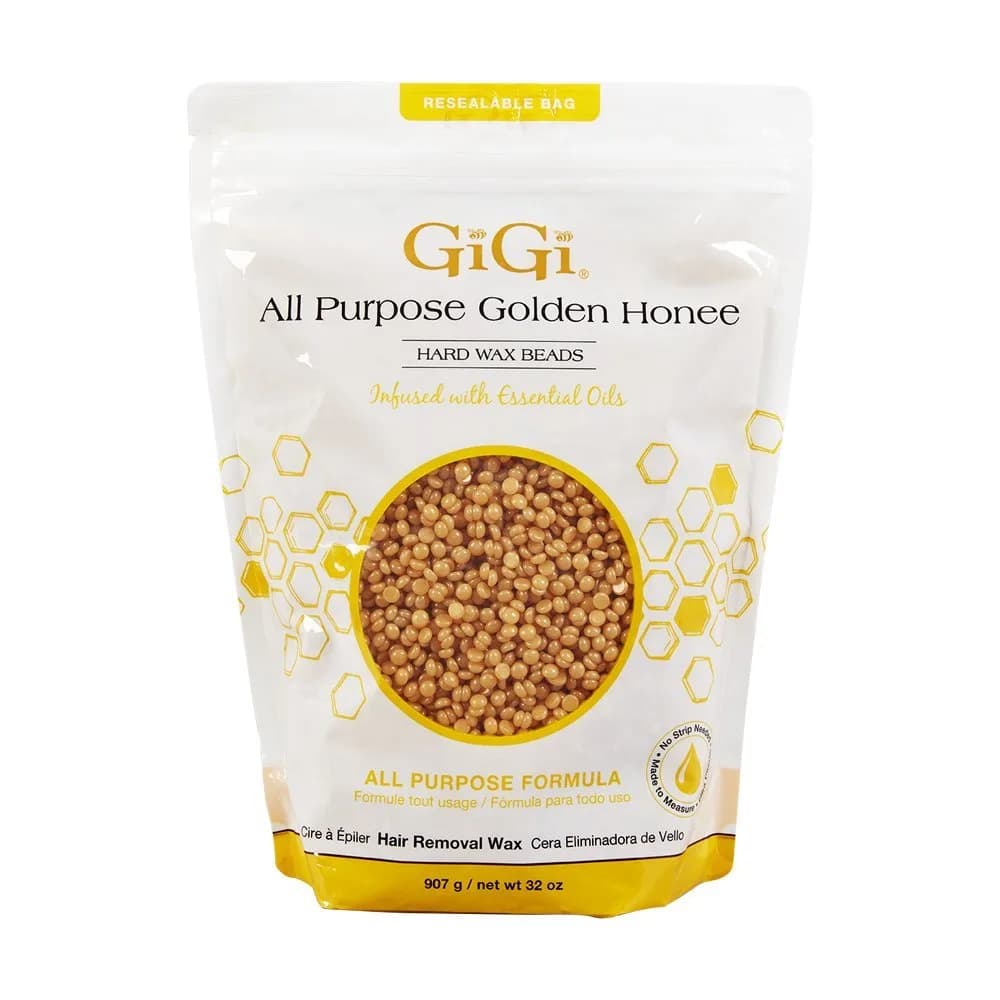 GiGi All Purpose Golden Honee Hard Wax Beads for Hair Removal 907g (32 oz) | Stripless, All Skin & Hair Types - main product image