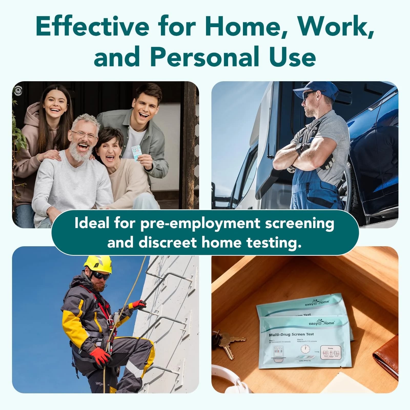 Easy@Home 5 Panel Urine Drug Test Kit | 6 Count (Pack of 1) | Accurate Home Screening - view 6