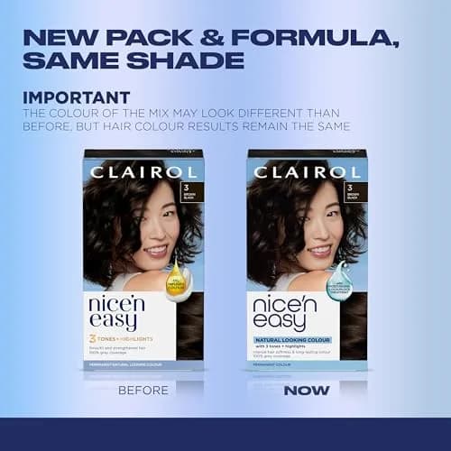 Clairol Nice'n Easy Permanent Hair Dye 3 Brown Black - Pack of 3 thumbnail 2
