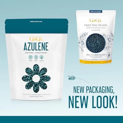 GIGI Azulene Hard Wax Beads for Sensitive Skin, 907g (32 oz) | Gentle Face & Body Hair Removal thumbnail 7