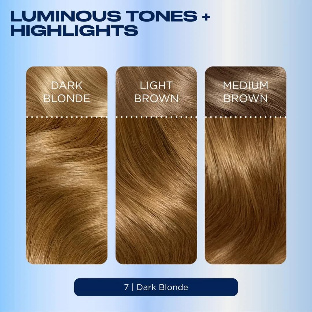 Clairol Nice'n Easy Permanent Hair Dye 7 Dark Blonde 3-Pack | 100% Gray Coverage - view 6