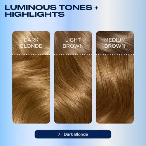 Clairol Nice'n Easy Permanent Hair Dye 7 Dark Blonde 3-Pack | 100% Gray Coverage thumbnail 6