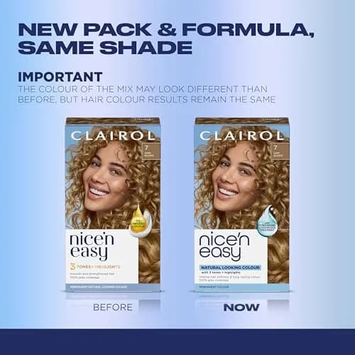 Clairol Nice'n Easy Permanent Hair Dye 7 Dark Blonde 3-Pack | 100% Gray Coverage thumbnail 2
