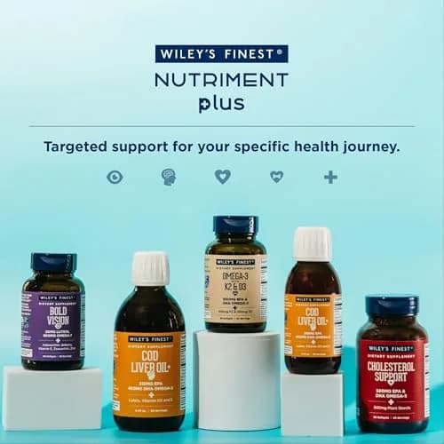 Wiley's Finest Wild Alaskan Fish Oil Bold Vision, 60 Softgels | Eye & Vision Support with Omega-7 & Lutein thumbnail 8