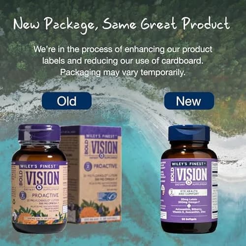 Wiley's Finest Wild Alaskan Fish Oil Bold Vision, 60 Softgels | Eye & Vision Support with Omega-7 & Lutein thumbnail 9