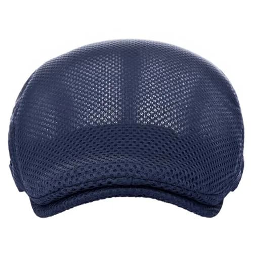VOBOOM Men's Breathable Mesh Summer Hat Adjustable Newsboy Beret Ivy Cabbie Flat Cap Navy 57-60cm (2.25-2.36in) thumbnail 3