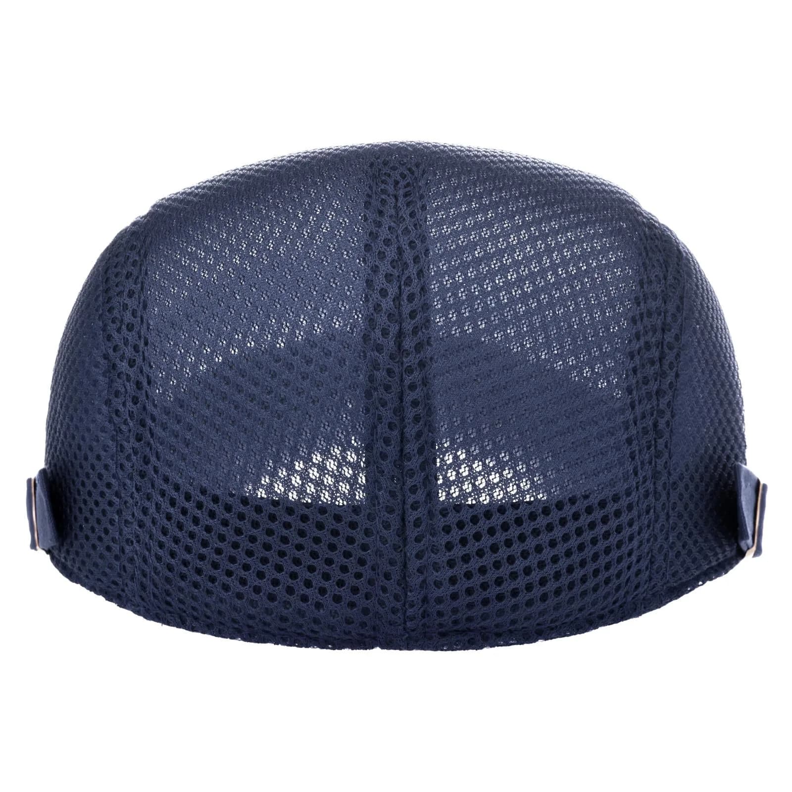 VOBOOM Men's Breathable Mesh Summer Hat Adjustable Newsboy Beret Ivy Cabbie Flat Cap Navy 57-60cm (2.25-2.36in) - view 4