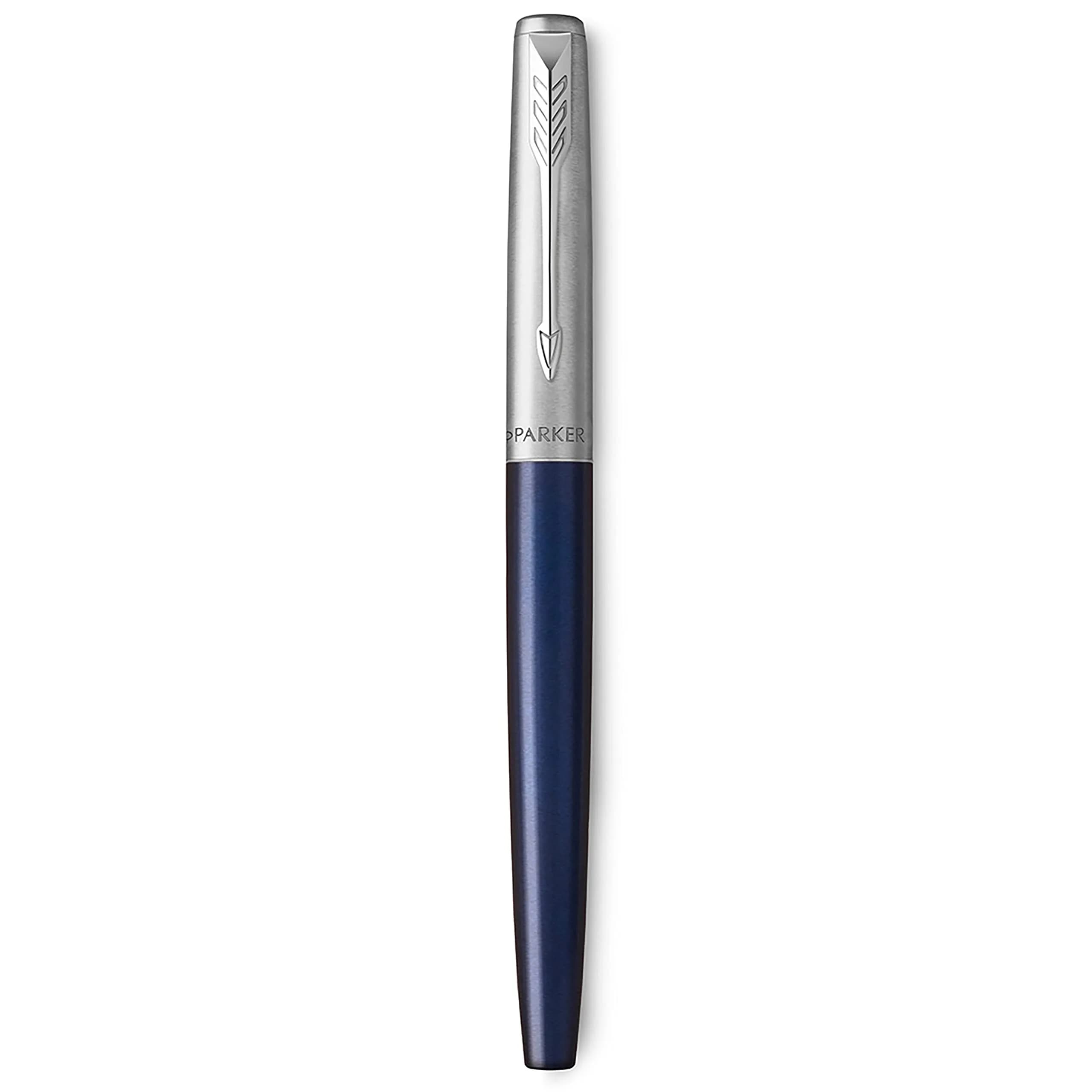 Parker Jotter Fountain Pen Royal Blue Medium Nib with Blue Ink Gift Box | Smooth Ink Flow Writing Instrument - view 2