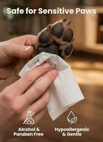 Pogi's Dog Grooming Wipes for Paws & Butt 240 Count | Green Tea Scent, Large 8 x 9 Inch, Hypoallergenic thumbnail 6