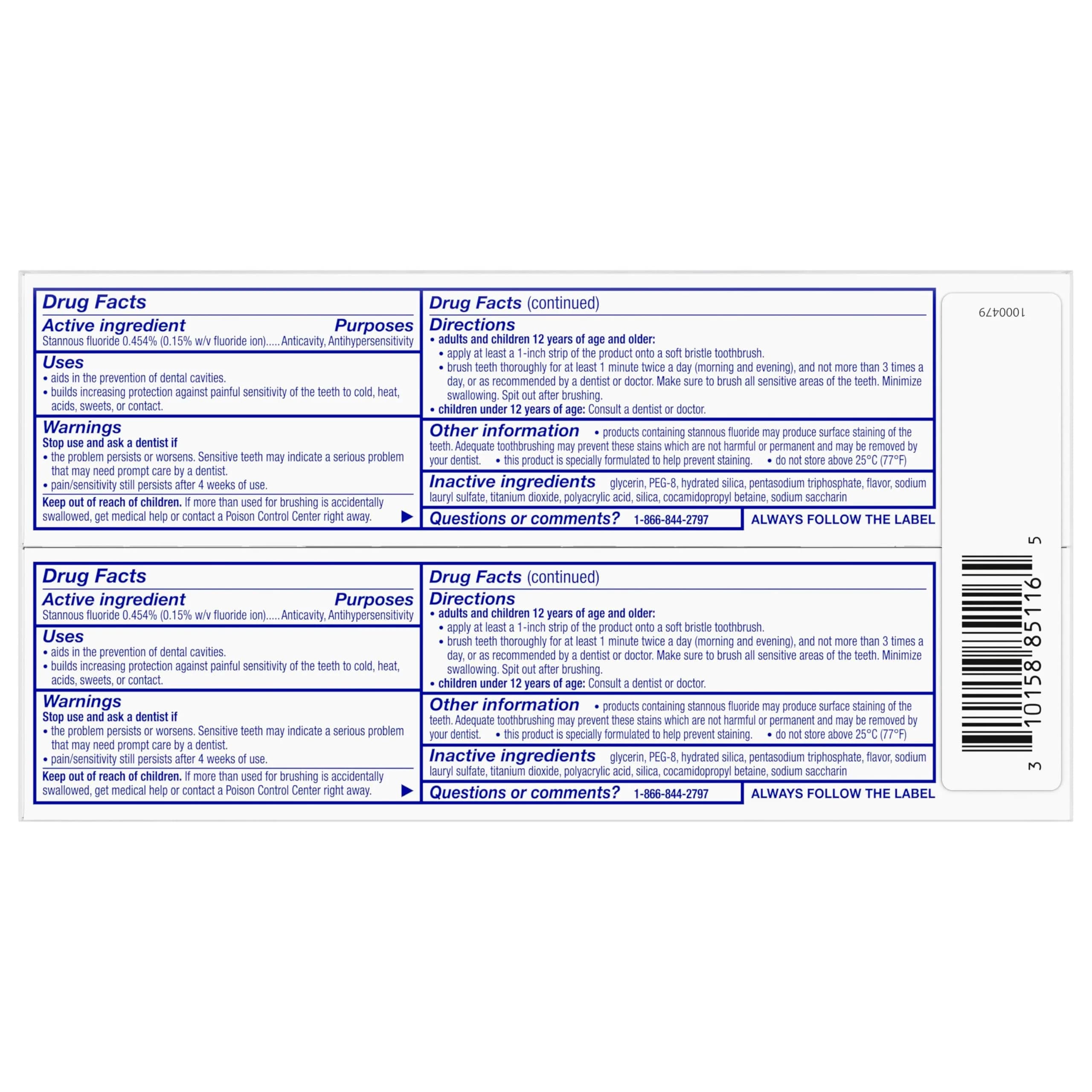 Sensodyne Repair and Protect Whitening Toothpaste 6.8 oz (201 ml) | Clinically Proven Sensitivity Relief - view 8