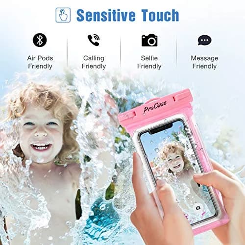 ProCase Waterproof Phone Pouch 2 Pack Up to 7" | Underwater Dry Bag for iPhone & Galaxy thumbnail 4