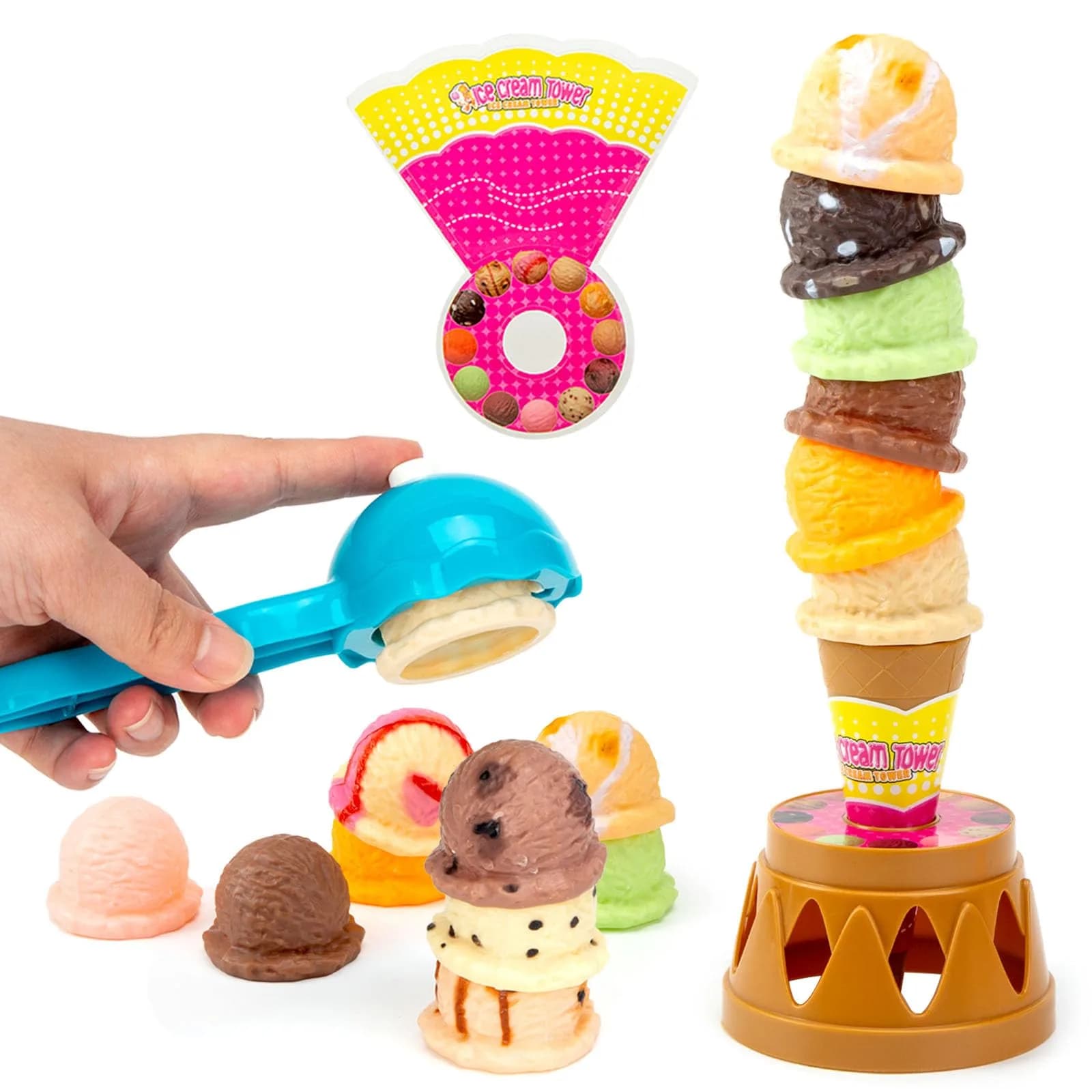 BigOtters Ice Cream Game, Sweet Treats Tower | Pretend Play Food for Kids - main product image