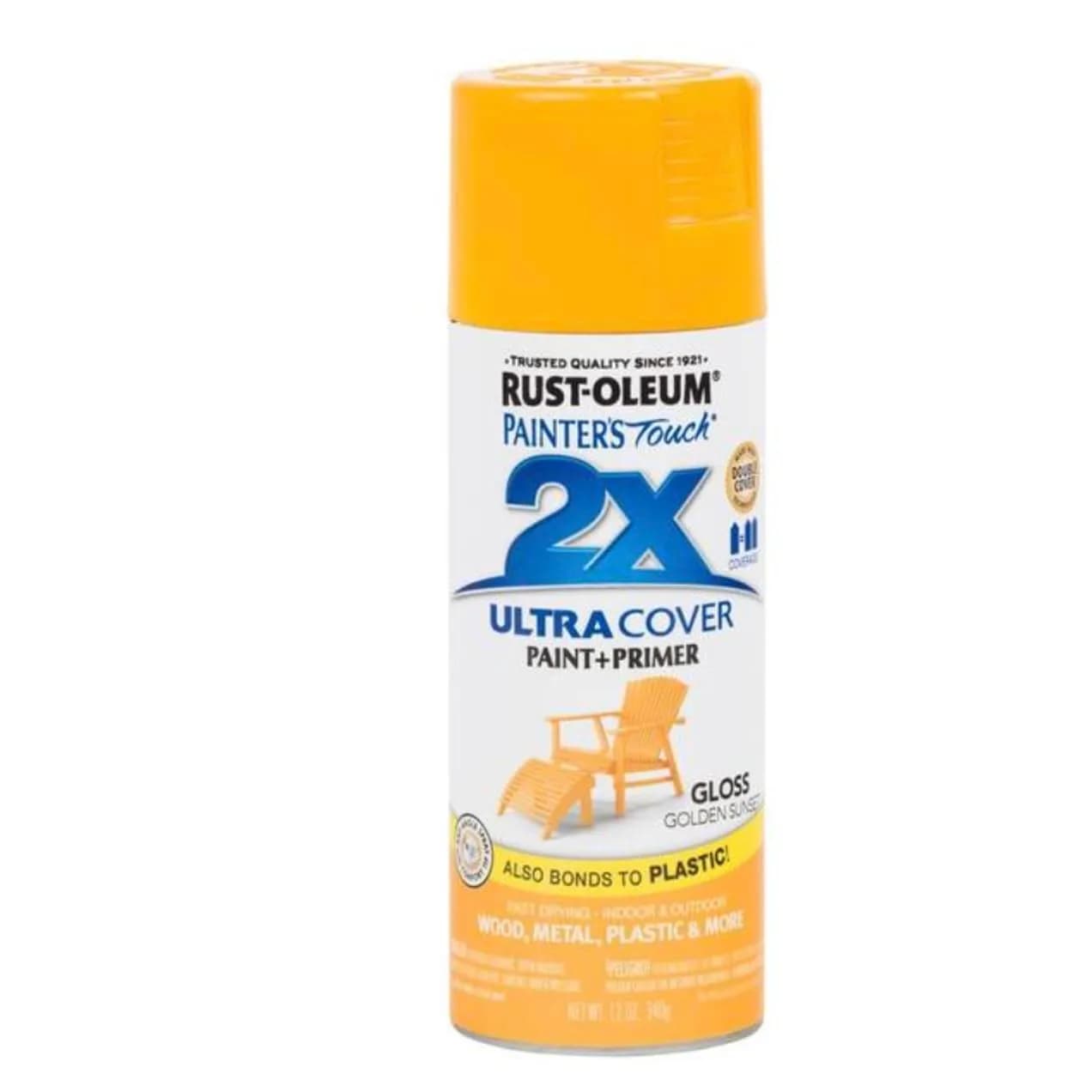 Rust-Oleum Painter's Touch 2X Ultra Cover Spray Paint, Gloss Golden Sunset, 12 Oz (Pack of 6) - main product image