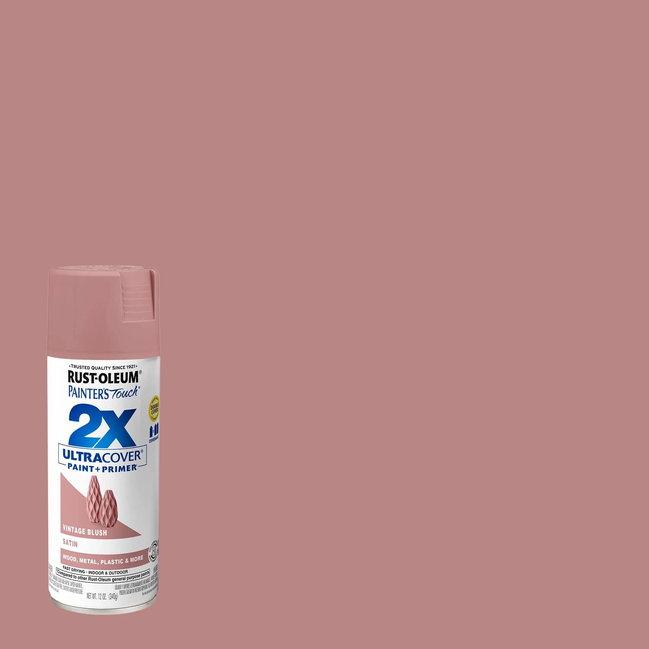 Rust-Oleum Painter's Touch 2X Satin Vintage Blush Spray Paint (340g) - view 2