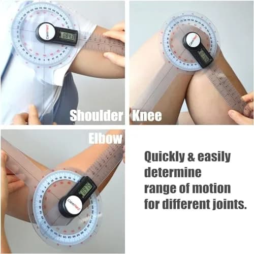 GemRed 12-Inch Digital Goniometer 300mm (11.81 inches) | Accurate Joint ROM Measurement Tool thumbnail 3