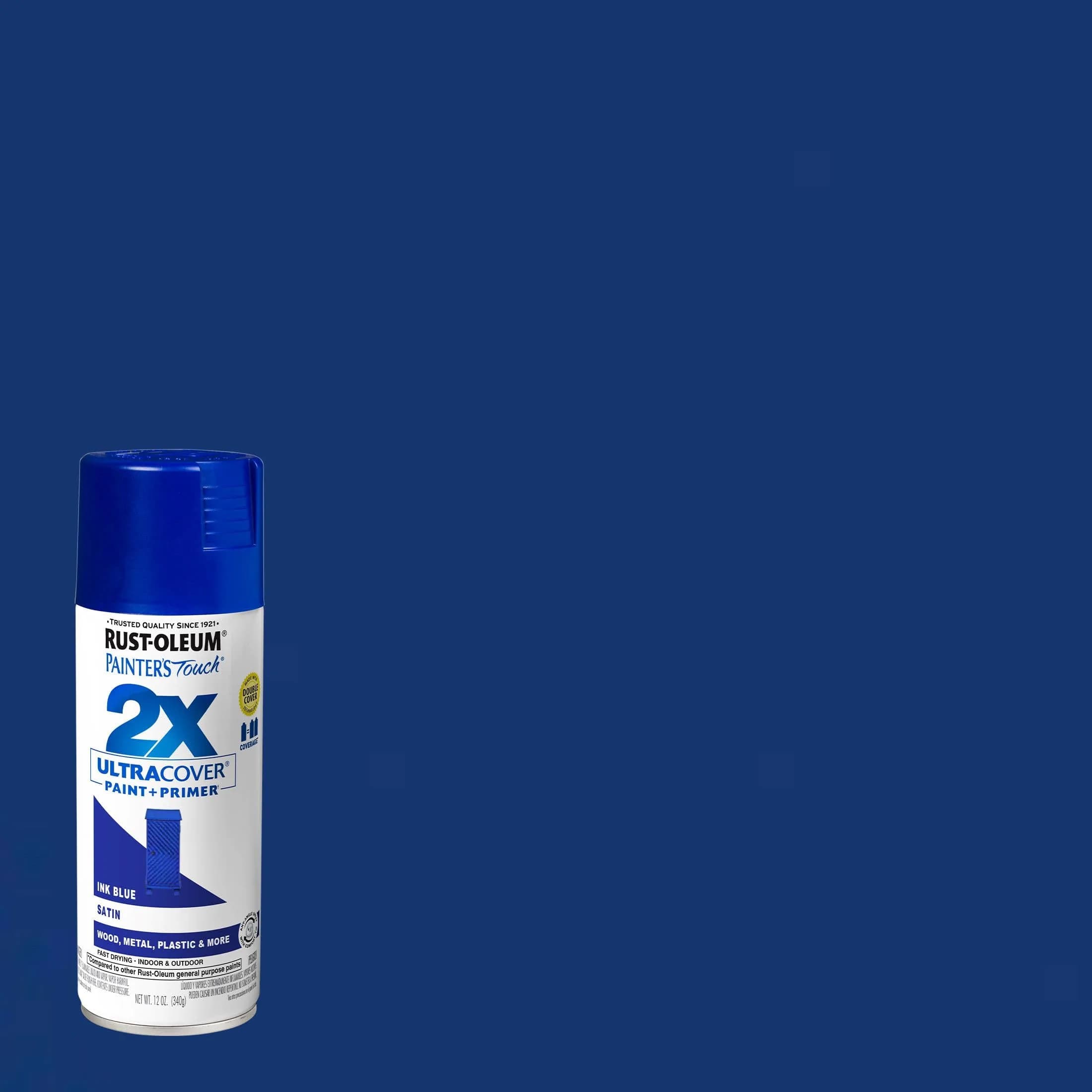 Rust-Oleum Painter's Touch 2X Ultra Cover Satin Ink Blue Spray Paint, 340g - view 2