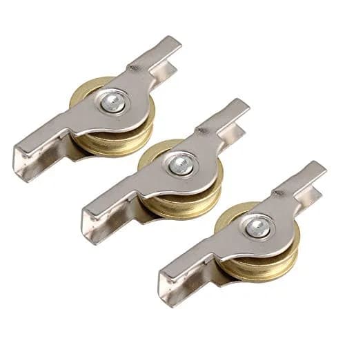 RDEXP Sliding Roller Wheel Set of 20 | 20mm Diameter Slotted Wheel for Wardrobes, Cabinets, Bookcases, Doors, Windows thumbnail 2