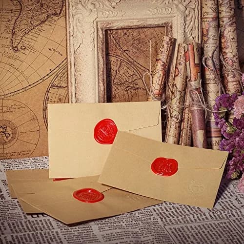 MCEAL Large Silver Brass Wax Seal Stamp 1 1/5" (30mm) Diameter | Regal Letter D for Invitations & Gifts thumbnail 4