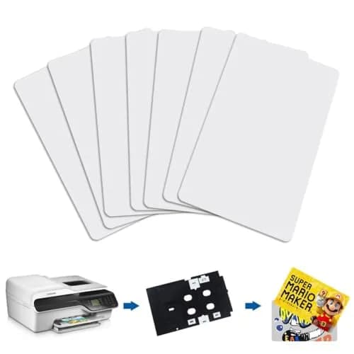Timeskey NFC Inkjet NFC Cards 10pcs | Printable NTAG215 PVC Tags for Smartphones & NFC Devices thumbnail 1