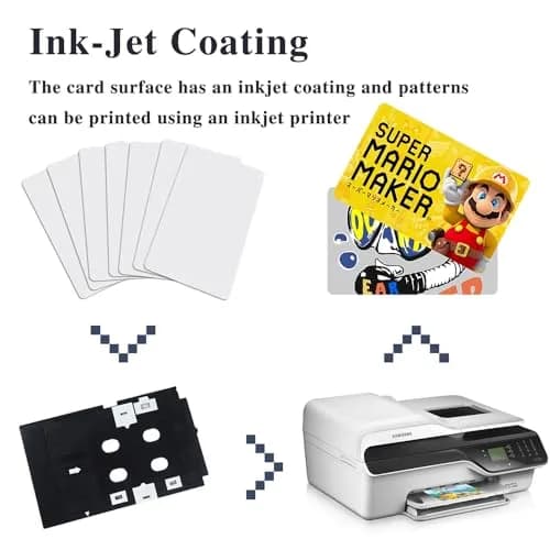 Timeskey NFC Inkjet NFC Cards 10pcs | Printable NTAG215 PVC Tags for Smartphones & NFC Devices thumbnail 4