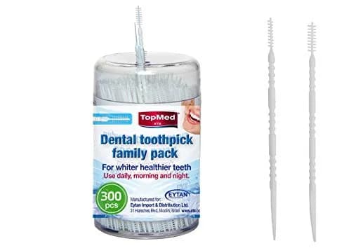 TOPMED ETS Toothpicks Hygiene Sticks 300 Count | Flexible, Non-Linting Dental Picks thumbnail 1