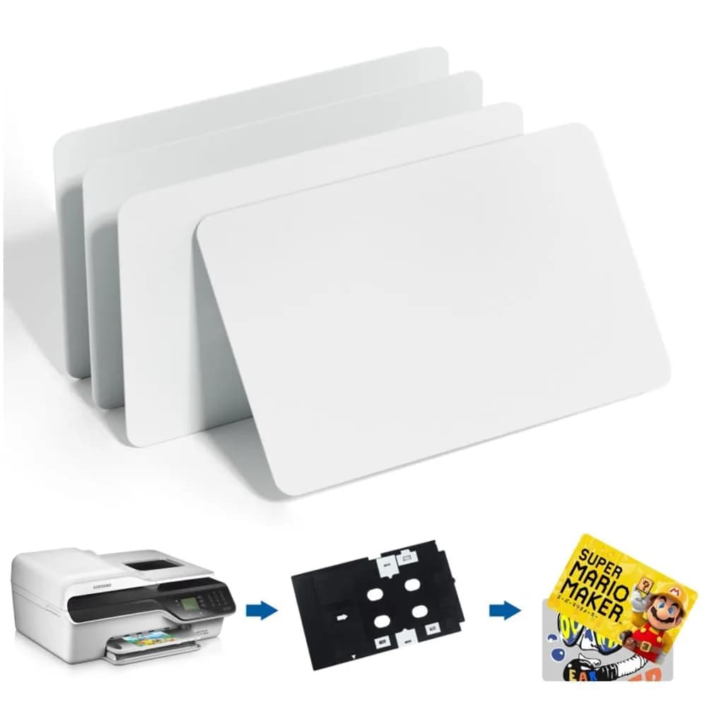 Timeskey NFC Inkjet NFC Cards 20pcs | NTAG215 Chip, Printable, Glossy Finish, PVC, Rectangular (85×54mm)