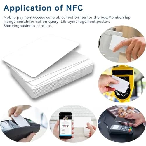 Timeskey NFC Inkjet NFC Cards 20pcs | NTAG215 Chip, Printable, Glossy Finish, PVC, Rectangular (85×54mm) thumbnail 7