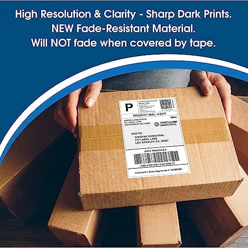 Spartan Industrial Replacement for DYMO 30857 2 1/4" x 4" | All-Purpose Thermal Labels for Office & Events thumbnail 3