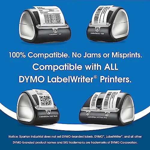 Spartan Industrial Replacement Labels for DYMO 30323 10 Rolls, 2200 Labels | Large Format Thermal Labels for Shipping & Barcode thumbnail 4