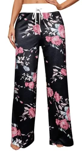 X-Image Stretchy Wide Leg Palazzo Lounge Joggers Pants for Women Large | Soft Breathable Fit thumbnail 1