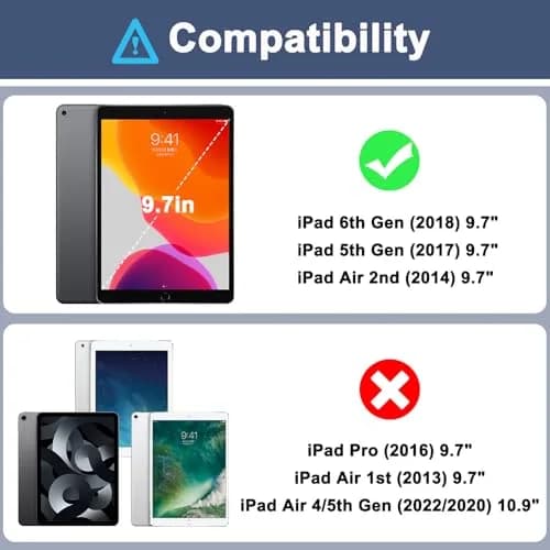 rantice iPad 6th/5th Gen Case 9.7 Inch | Heavy Duty Shockproof Rugged Cover with Kickstand thumbnail 2
