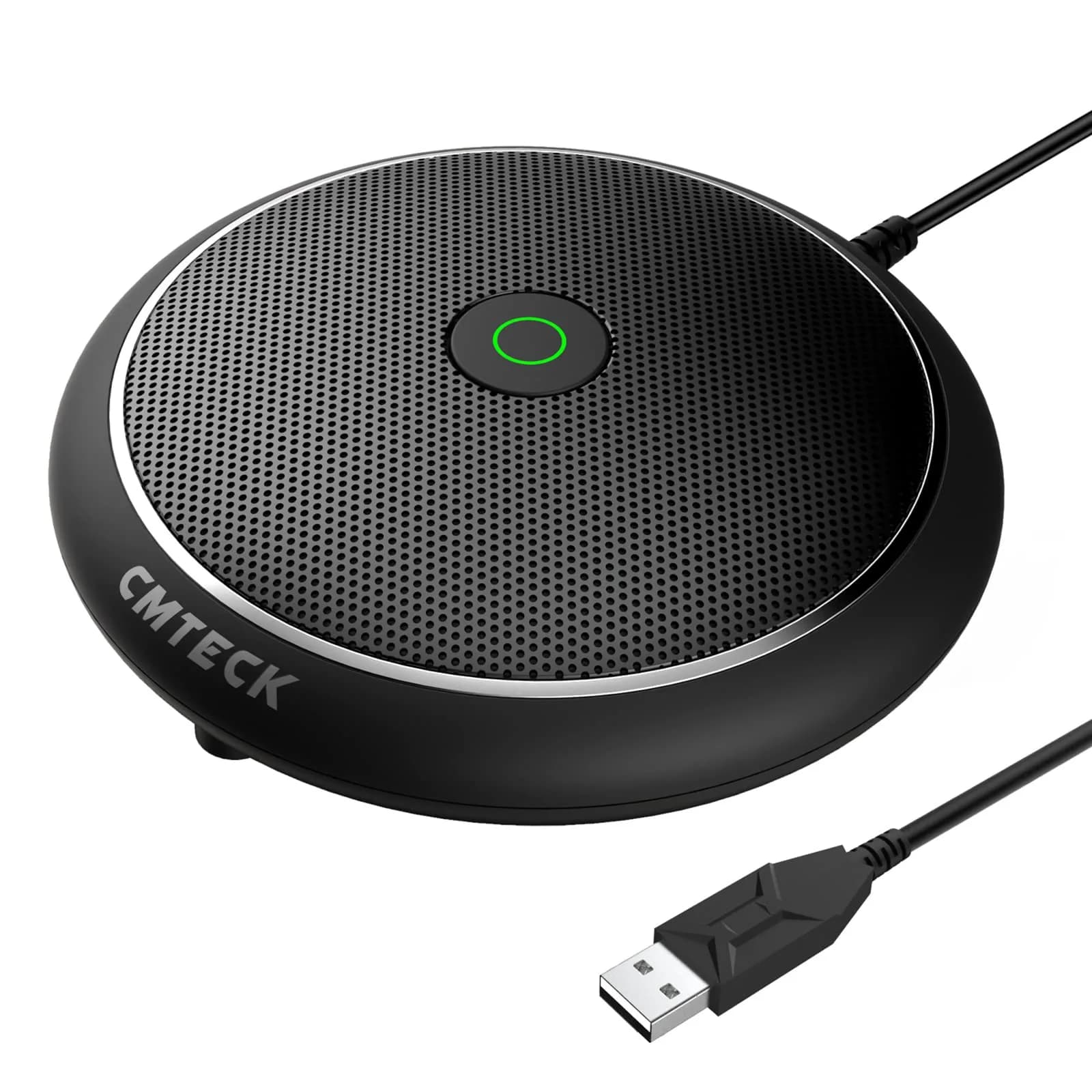 CMTECK Conference USB Microphone 1.8m (6ft) Cable | Plug & Play Omnidirectional Condenser PC Mic