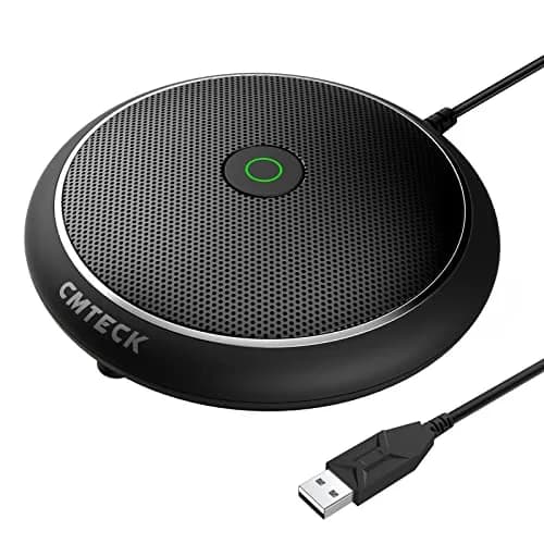CMTECK Conference USB Microphone 1.8m (6ft) Cable | Plug & Play Omnidirectional Condenser PC Mic thumbnail 1