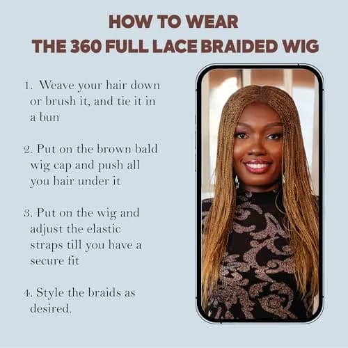 Wow Braids Micro Twist Wigs, 18 Inch Synthetic Braided Wig for Black Women, Color 27 thumbnail 7