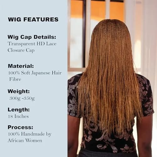 Wow Braids Micro Twist Wigs, 18 Inch Synthetic Braided Wig for Black Women, Color 27 thumbnail 4