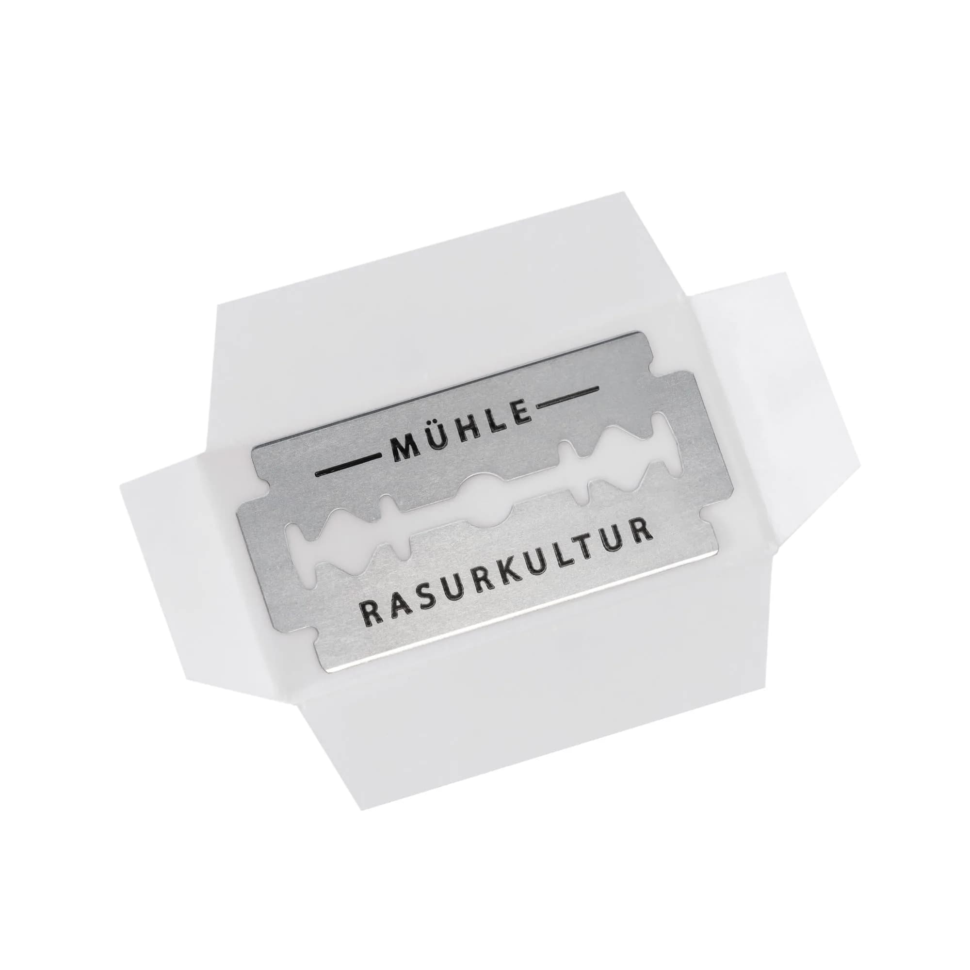 MÜHLE 20 Stainless Steel Razor Blades | Compatible with Traditional Safety Shavers - view 3