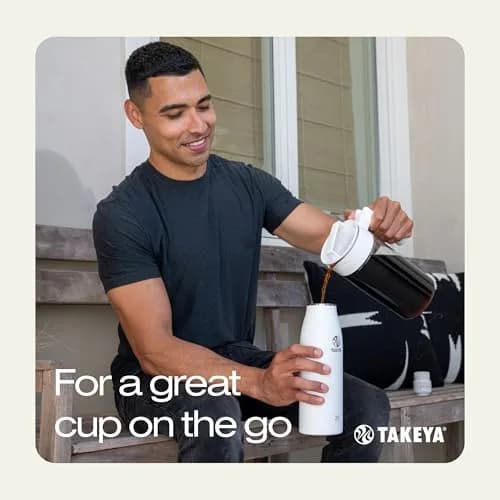 Takeya Deluxe Cold Brew Coffee Maker 1.89 L (2 qt) Black | Shatter-Proof Tritan Pitcher with Fine-Mesh Filter thumbnail 7