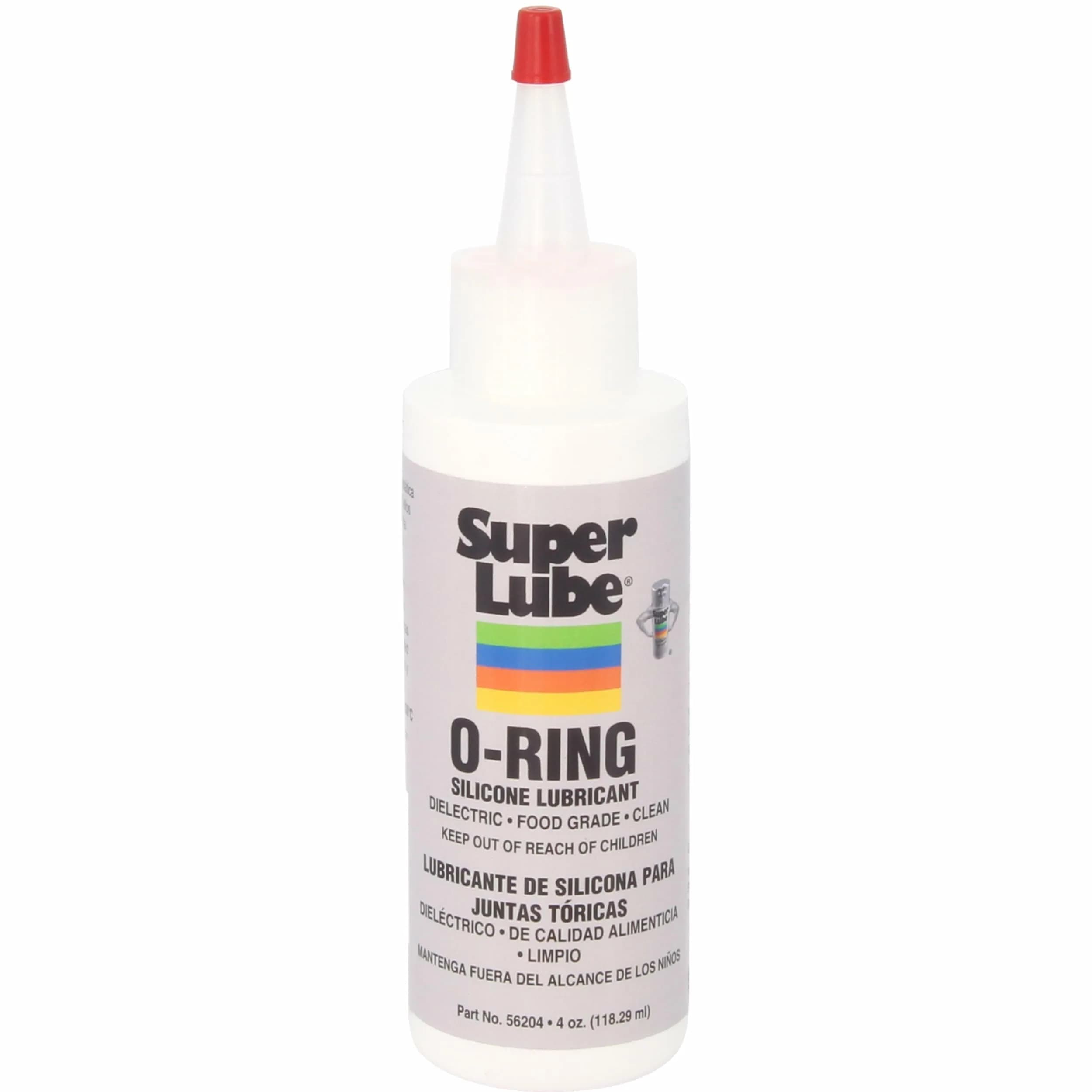 Super Lube Clear Silicone O-Ring Lubricant 118ml (4 oz) | Waterproof Grease for Rubber Seals & Plastic - main product image