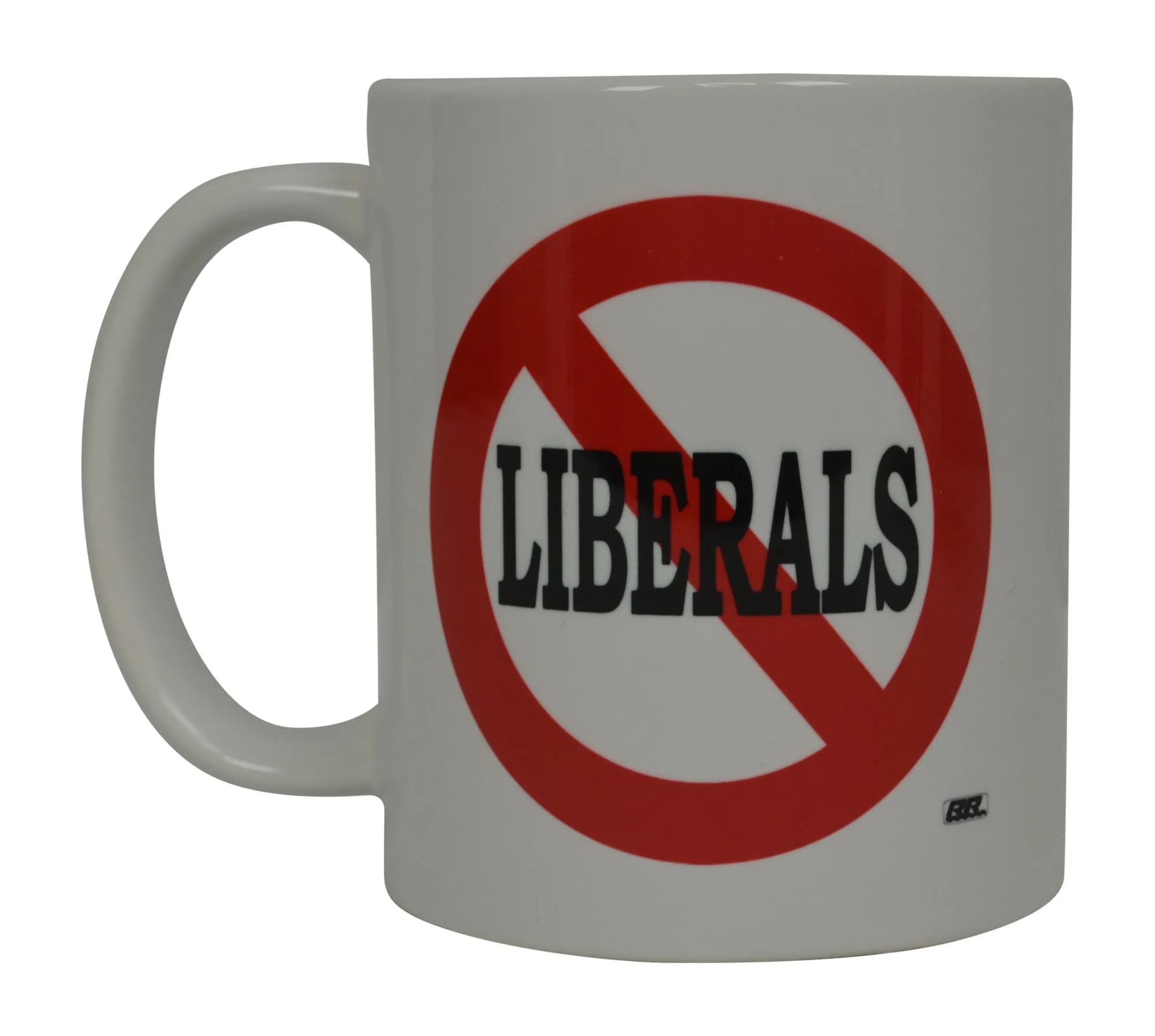 Rogue River Tactical Conservative Coffee Mug 11oz | Funny No Liberals Allowed Gift - main product image