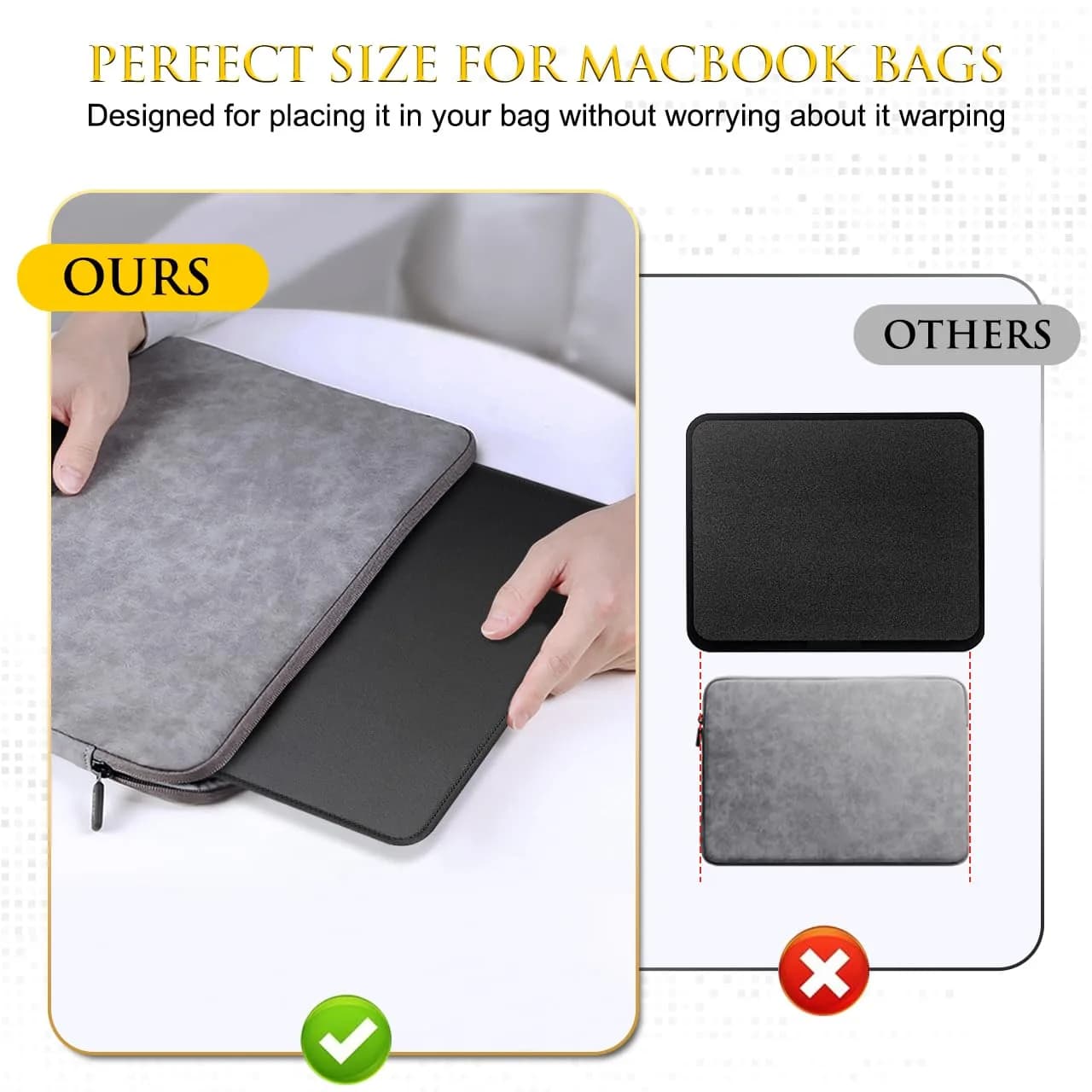 JIKIOU Black 3 Pack Mouse Pad with Stitched Edge, Comfortable Cloth Surface, Non-Slip Rubber Base (10.2x8.3inch) - view 5