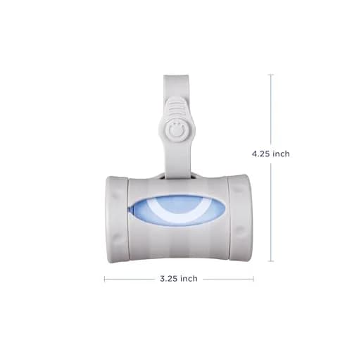 Ubbi Retractable Diaper Bag Dispenser with Lavender Scented Bags | Gray, 1 Count (0.15 kg) thumbnail 6