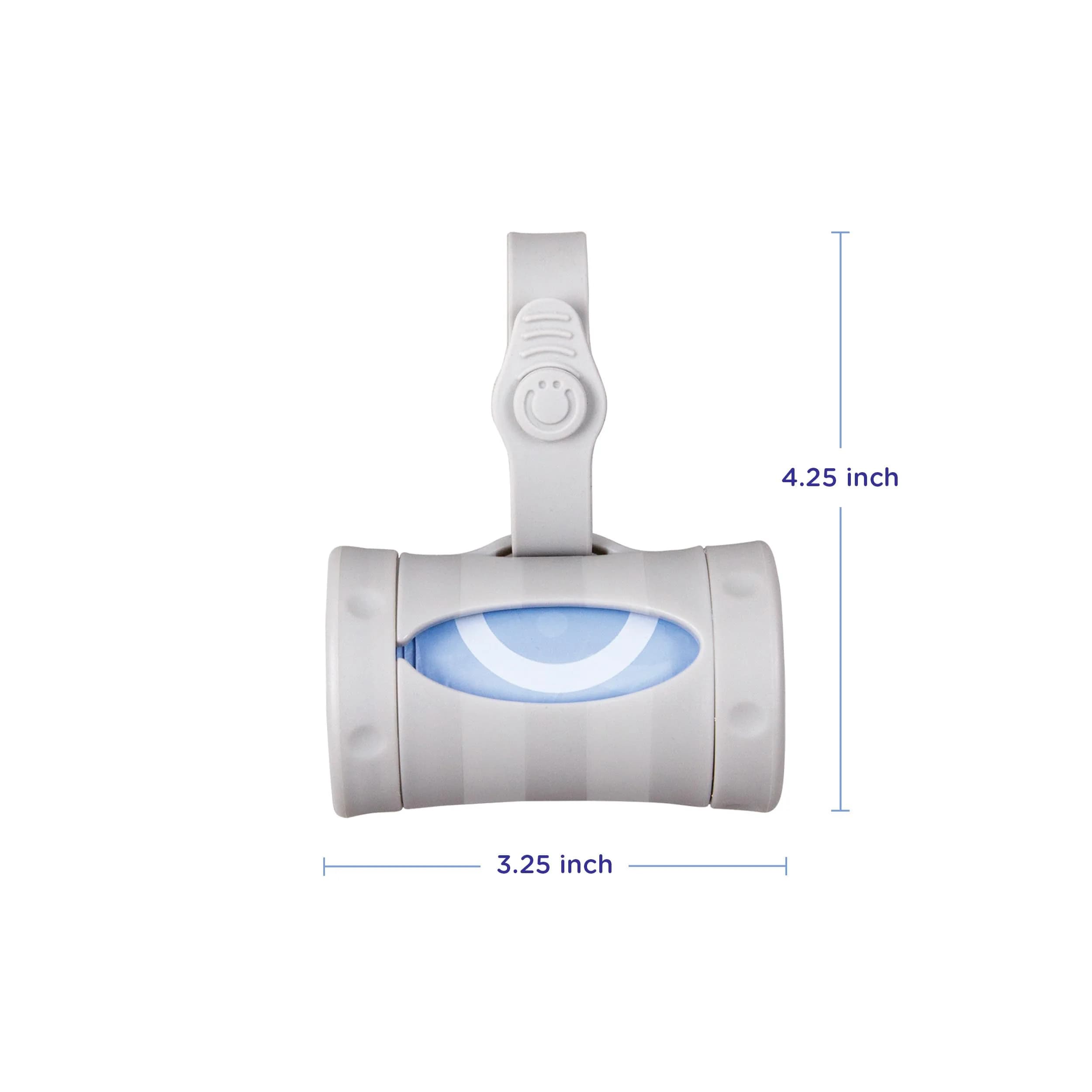 Ubbi Retractable Diaper Bag Dispenser with Lavender Scented Bags | Gray, 1 Count (0.15 kg) - view 6