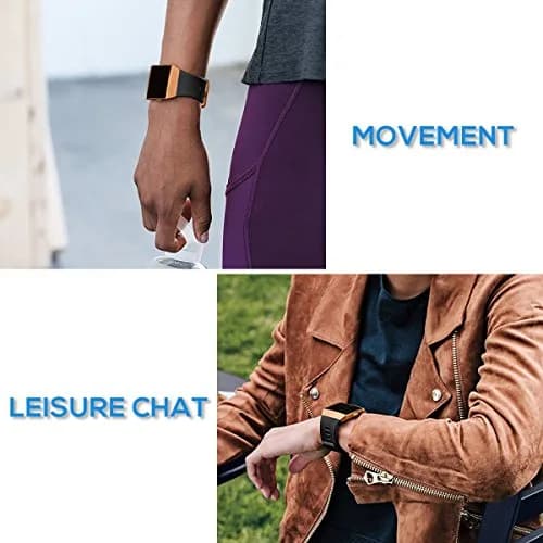 AIUNIT Replacement Band for Fitbit Ionic Small 110mm-155mm | TPU Sport Strap with Burnt Buckle thumbnail 6
