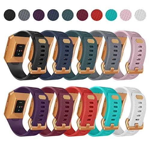 AIUNIT Replacement Band for Fitbit Ionic Small 110mm-155mm | TPU Sport Strap with Burnt Buckle thumbnail 2